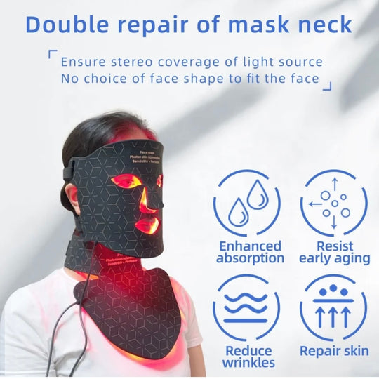 FACE MASK + NECK Photon skin rejuvenation